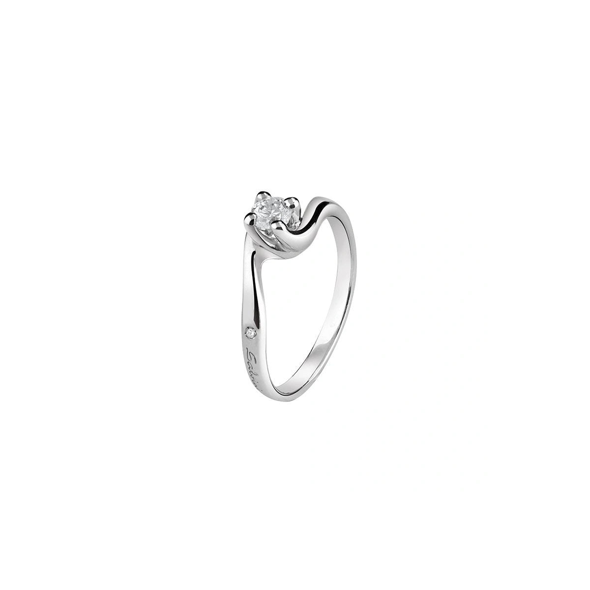 Anello Donna SALVINI Solitario Dorotea in Oro Bianco 18kt e Diamanti 0.25ct