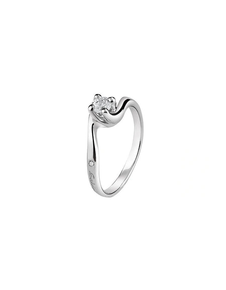 Anello Donna SALVINI Solitario Dorotea in Oro Bianco 18kt e Diamanti 0.25ct