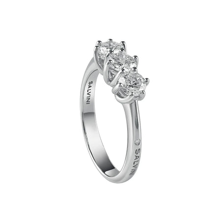 Anello Donna SALVINI Lavinia Trilogy in Oro bianco 18k e Diamanti