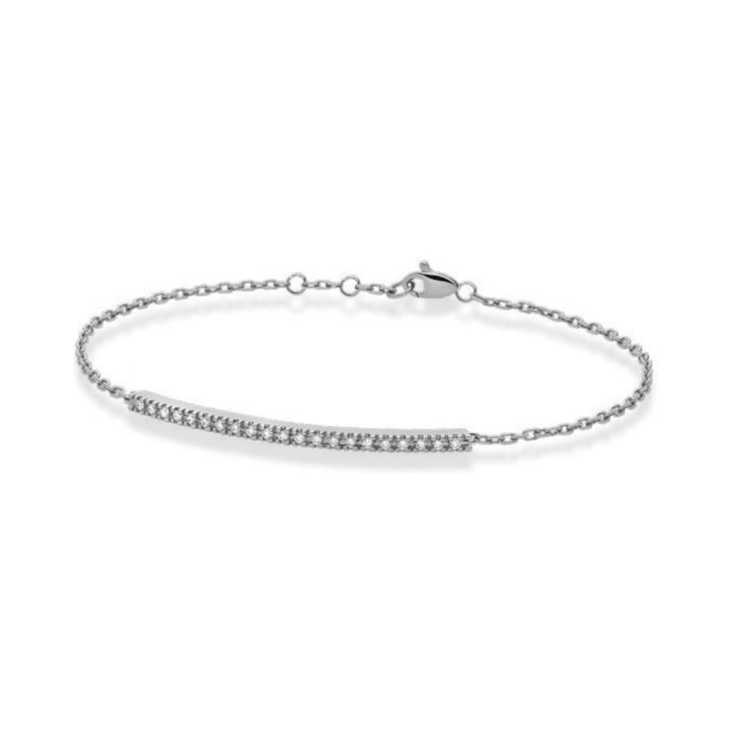 Bracciale PADDLE Backspin DonnaOro in Oro bianco 18kt con Diamanti