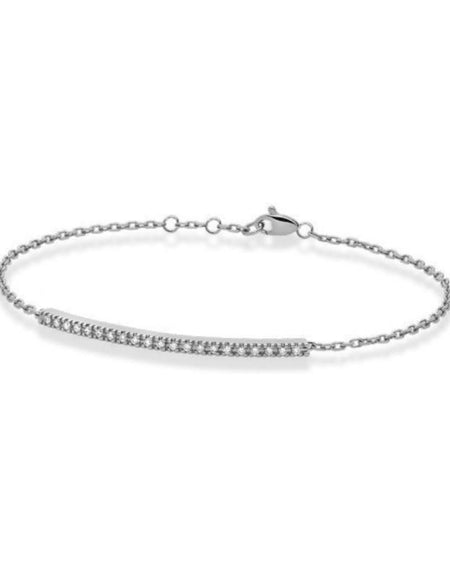 Bracciale PADDLE Backspin DonnaOro in Oro bianco 18kt con Diamanti