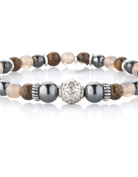 Bracciale Uomo GERBA JEWELS WILLIAMS Stone Collection in Argento 925