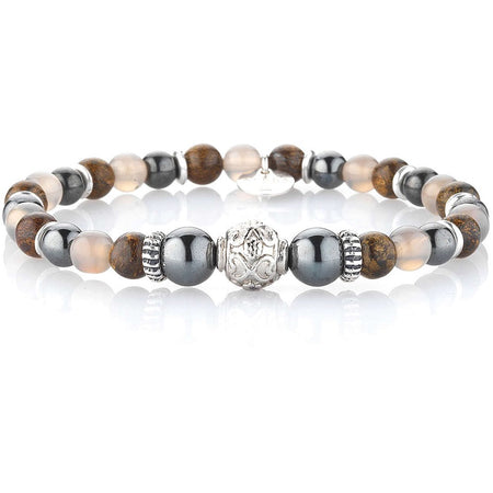 Bracciale Uomo GERBA JEWELS WILLIAMS Stone Collection in Argento 925