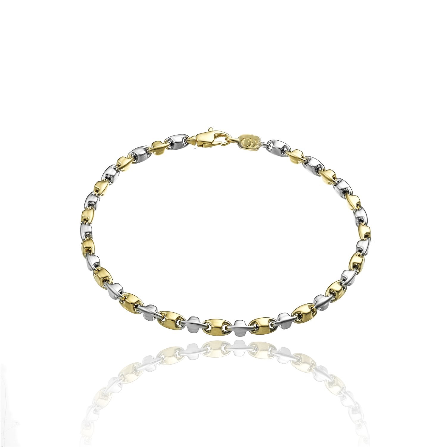 Bracciale CHIMENTO Bamboo in oro Bianco e Giallo 18 kt