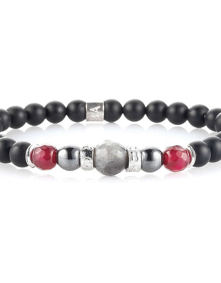 Bracciale Uomo GERBA JEWELS NATHAN Stone Collection Argento 925