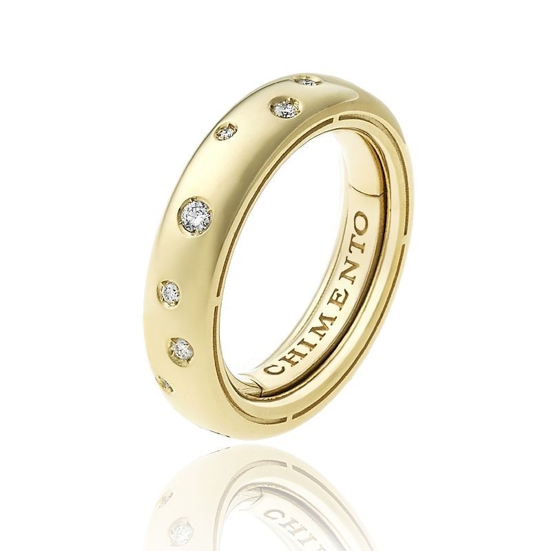 Anello Donna CHIMENTO FOREVER Brio in Oro Giallo e Diamanti 0.24ct