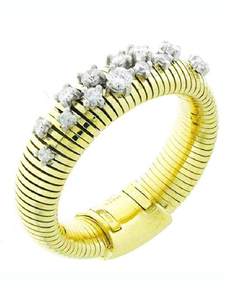 Anello Donna CHIMENTO STARDUST in Oro Giallo 18kt e Diamanti