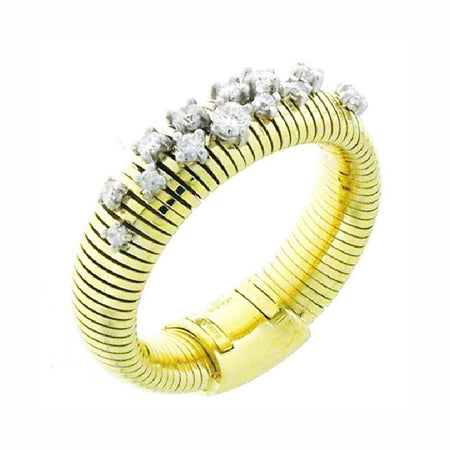 Anello Donna CHIMENTO STARDUST in Oro Giallo 18k e Diamanti 0,31ct