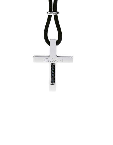 Collana Uomo SALVINI in Argento 925 e Diamanti Black