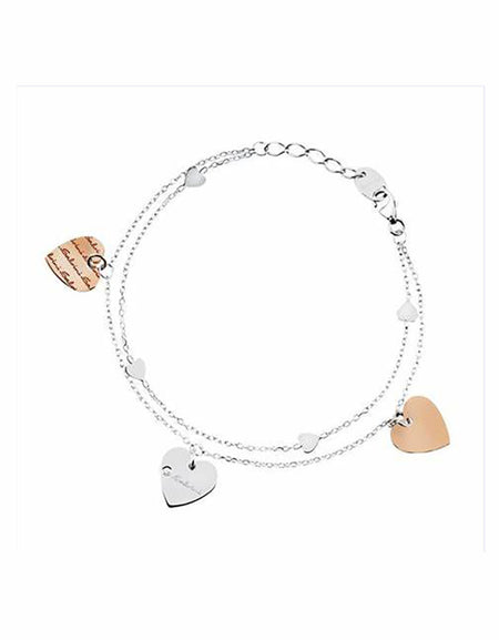 Bracciale donna Salvini Minimal POP Cuore in Oro bianco e Oro rosa 9kt con Diamante
