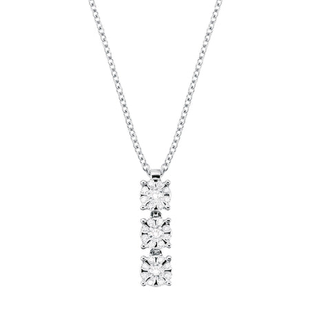 Collana Donna SALVINI Daphne Trilogy in Oro Bianco e Diamanti