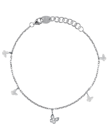 Bracciale Donna SALVINI Be Happy! Farfalla in Oro Bianco 9kt e Diamanti