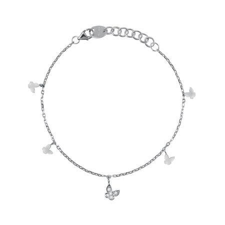 Bracciale Donna SALVINI Be Happy! Farfalla in Oro Bianco 9kt e Diamanti
