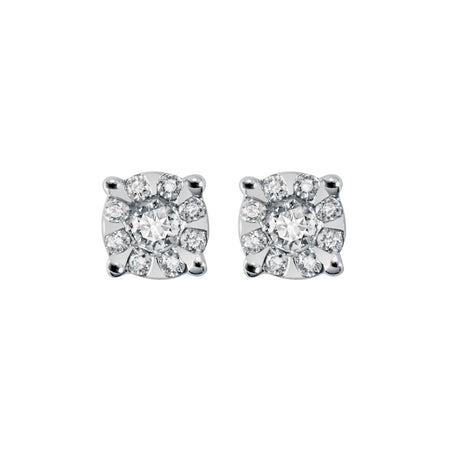 Orecchini Donna SALVINI Daphne Punto Luce In Oro bianco e Diamanti 0.12ct