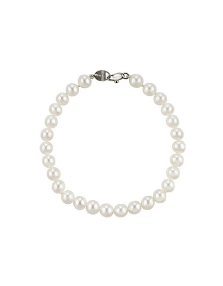 Bracciale Donna SALVINI Masa Perle da 6mm e Oro Bianco 18kt con Diamante