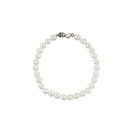 Bracciale Donna SALVINI Masa Perle da 6mm e Oro Bianco 18kt con Diamante