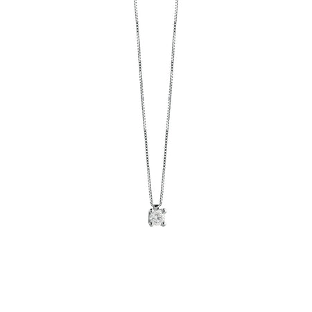 Collana donna SALVINI Virginia in Oro bianco 18kt e pendente punto luce Diamante