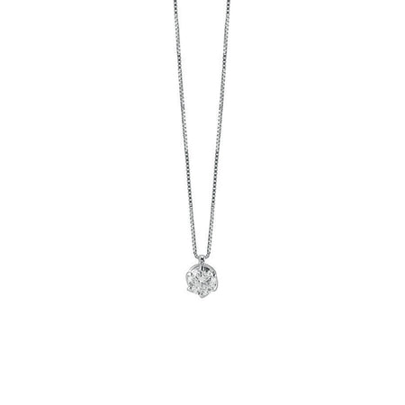 Collana donna SALVINI Lavinia in Oro bianco 18kt con punto luce Diamante 0.30ct