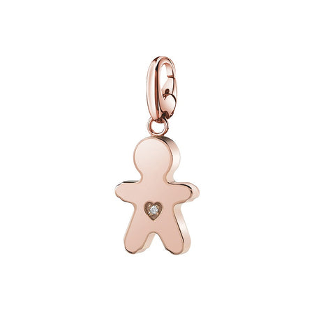Ciondolo SALVINI Charm of Love Bimbo in Argento rosé e Diamante