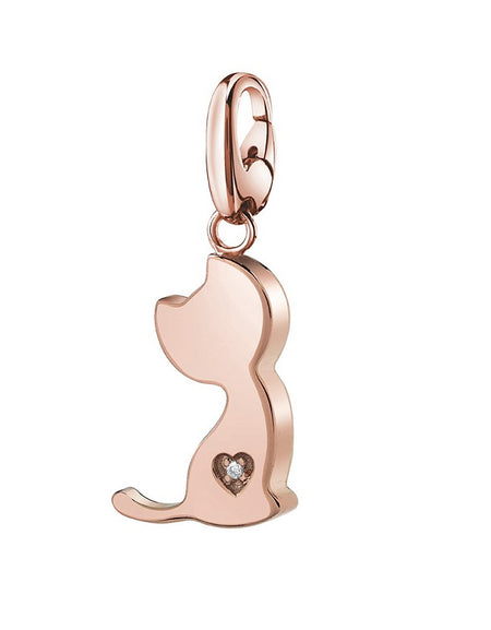 Ciondolo SALVINI Charm of Love Gatto in Argento rosé e Diamante