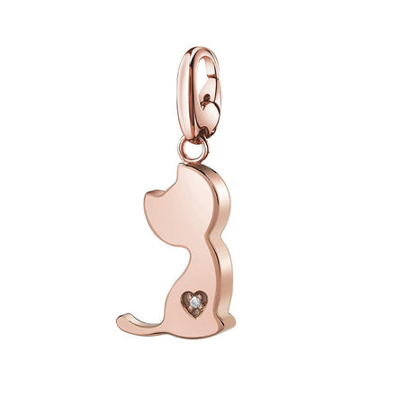Ciondolo SALVINI Charm of Love Gatto in Argento rosé e Diamante