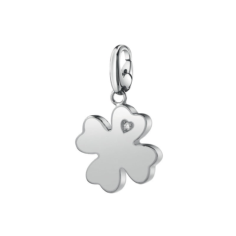 Ciondolo SALVINI Charm of Love Quadrifoglio in Argento 925 e Diamante