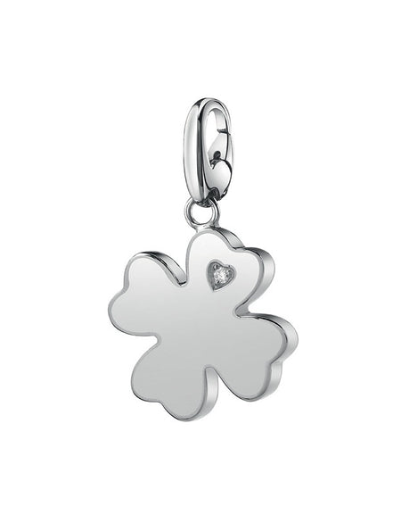 Ciondolo SALVINI Charm of Love Quadrifoglio in Argento 925 e Diamante