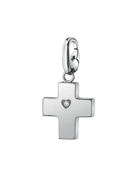 Ciondolo SALVINI Charm of Love Croce in Argento 925 e Diamante