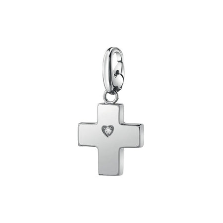 Ciondolo SALVINI Charm of Love Croce in Argento 925 e Diamante