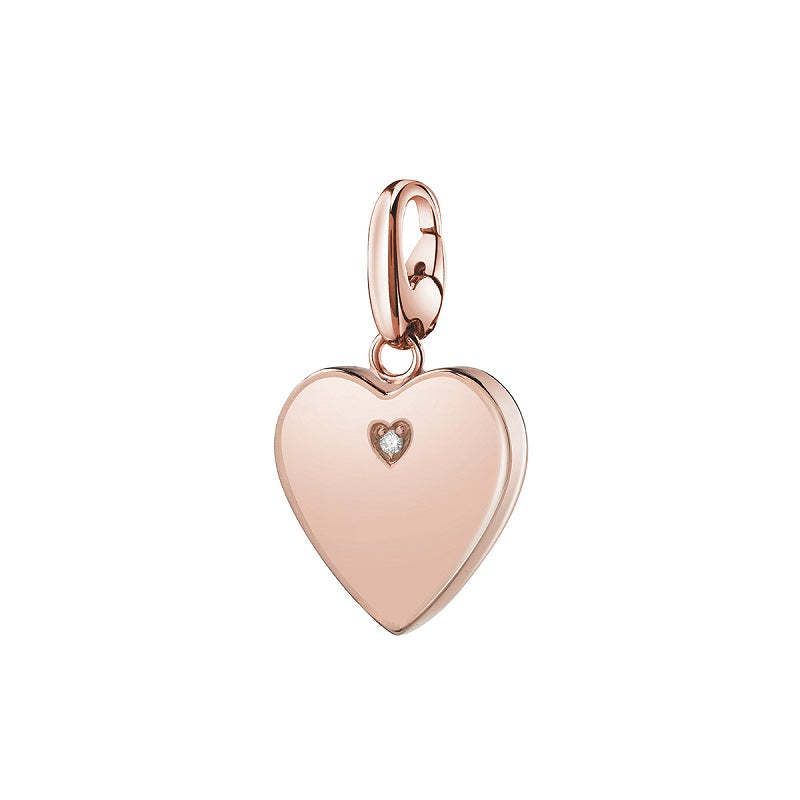 Ciondolo SALVINI Charm of Love Cuore in Argento rosé e Diamante