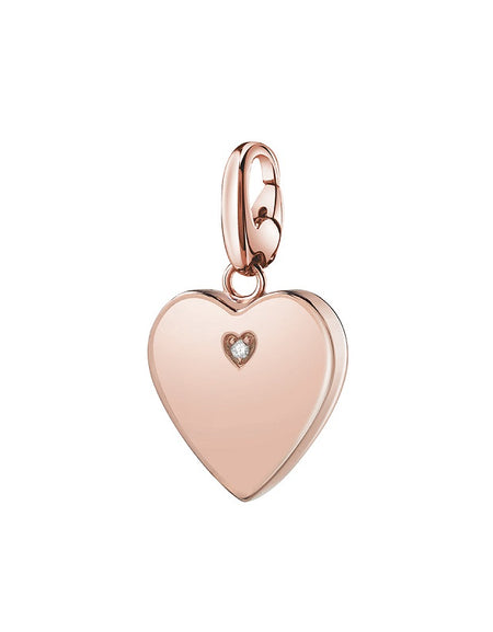 Ciondolo SALVINI Charm of Love Cuore in Argento rosé e Diamante