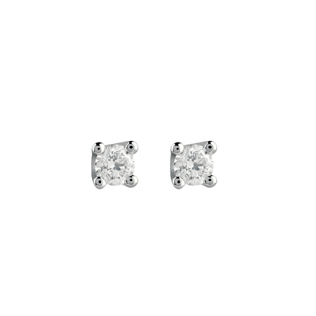 Orecchini Donna SALVINI Virginia in Oro Bianco 18kt e punto luce Diamante