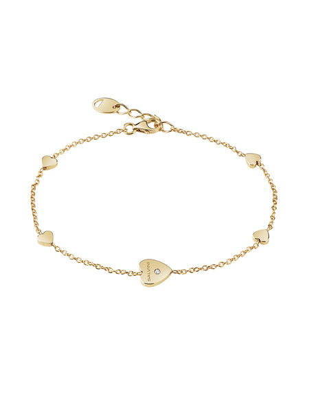 Bracciale Donna SALVINI I Segni Cuori in Oro Giallo 9kt e Diamante