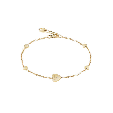 Bracciale Donna SALVINI I Segni Cuori in Oro Giallo 9kt e Diamante
