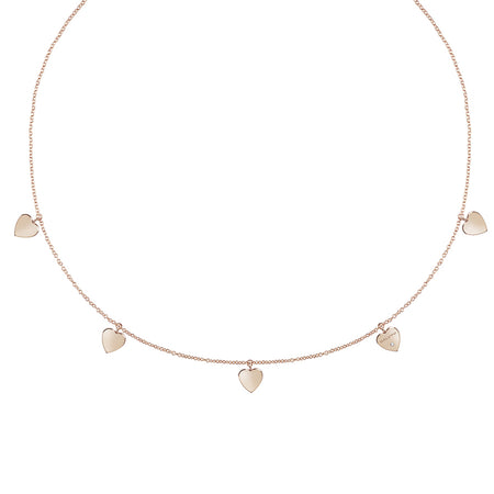 Collana Donna SALVINI I Segni Cuori in Oro Rosa e Diamante