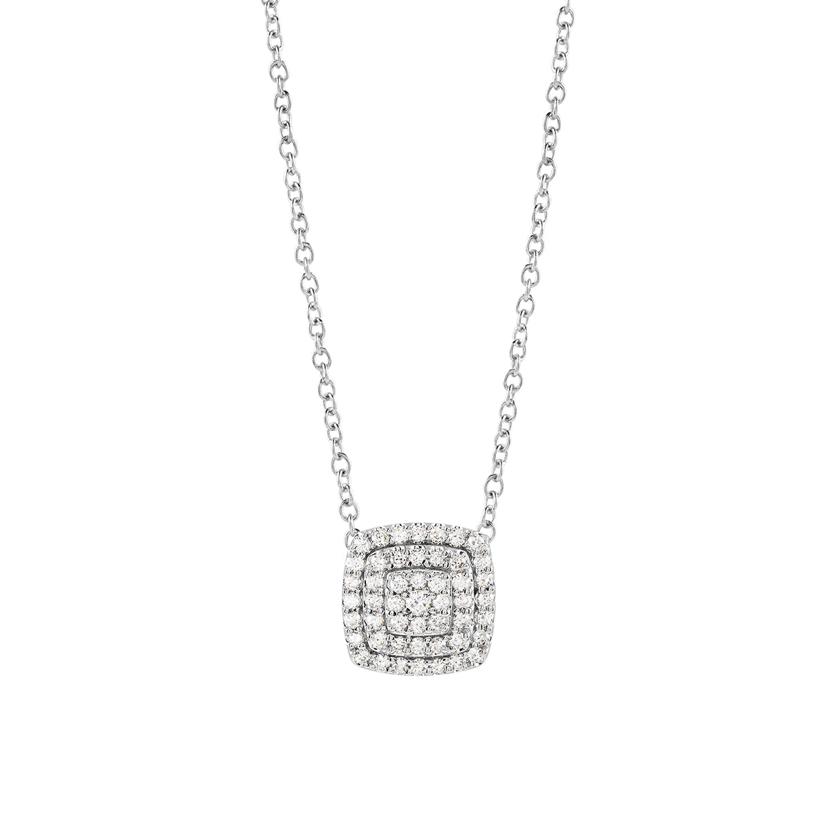 Collana Donna SALVINI Bagliori in Oro Bianco 18kt e Diamanti 017ct