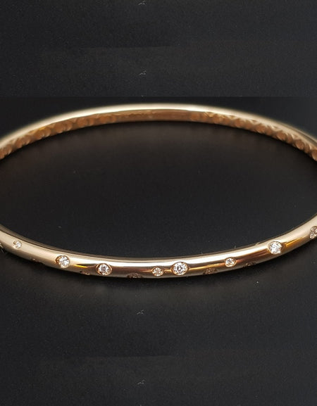 Bracciale rigido CHIMENTO FOREVER BRIO in Oro Giallo 18kt e Diamanti