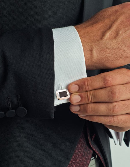 Gemelli Polsini GERBA JEWELS con ONICE G13 in Argento 925