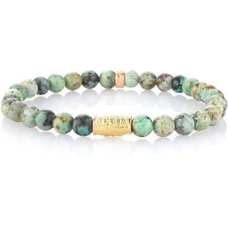 Bracciale Uomo GERBA JEWELS Stone Collection Green Savana Argento 925 Diaspro