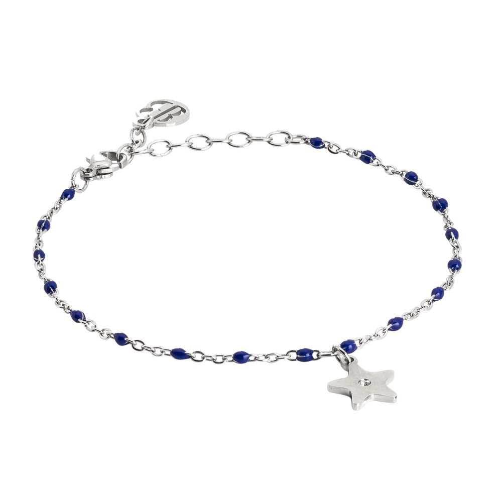 BOCCADAMO MYA Bracciale Smalto Blu e Pendente Stella