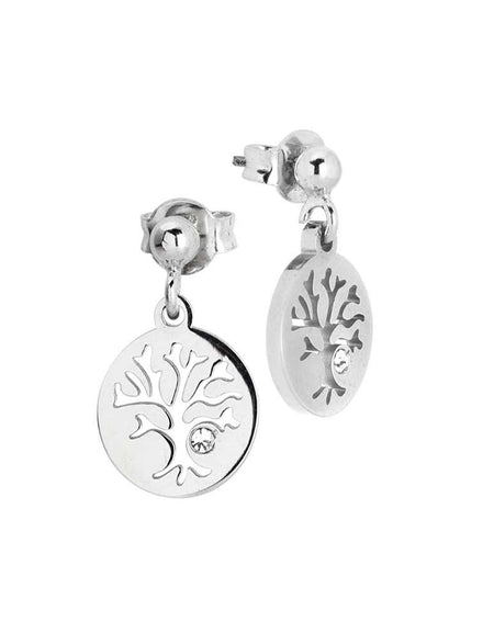BOCCADAMO MYA Orecchini Albero della Vita Pendente e Zircone Bianco