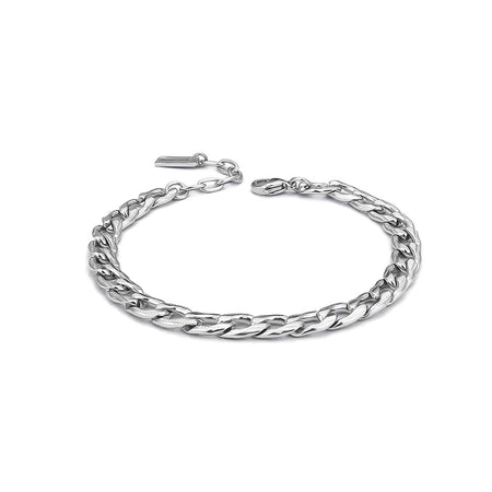 BOCCADAMO UOMO Bracciale Uomo Maglia Grumetta Puntinata Stretta