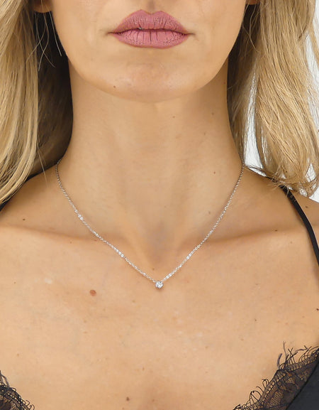 BOCCADAMO MYA Collana Punto Luce 4mm in Acciaio