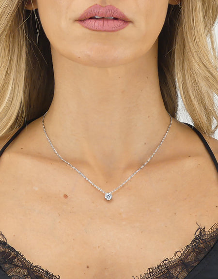 BOCCADAMO MYA Collana Punto Luce 6mm in Acciaio