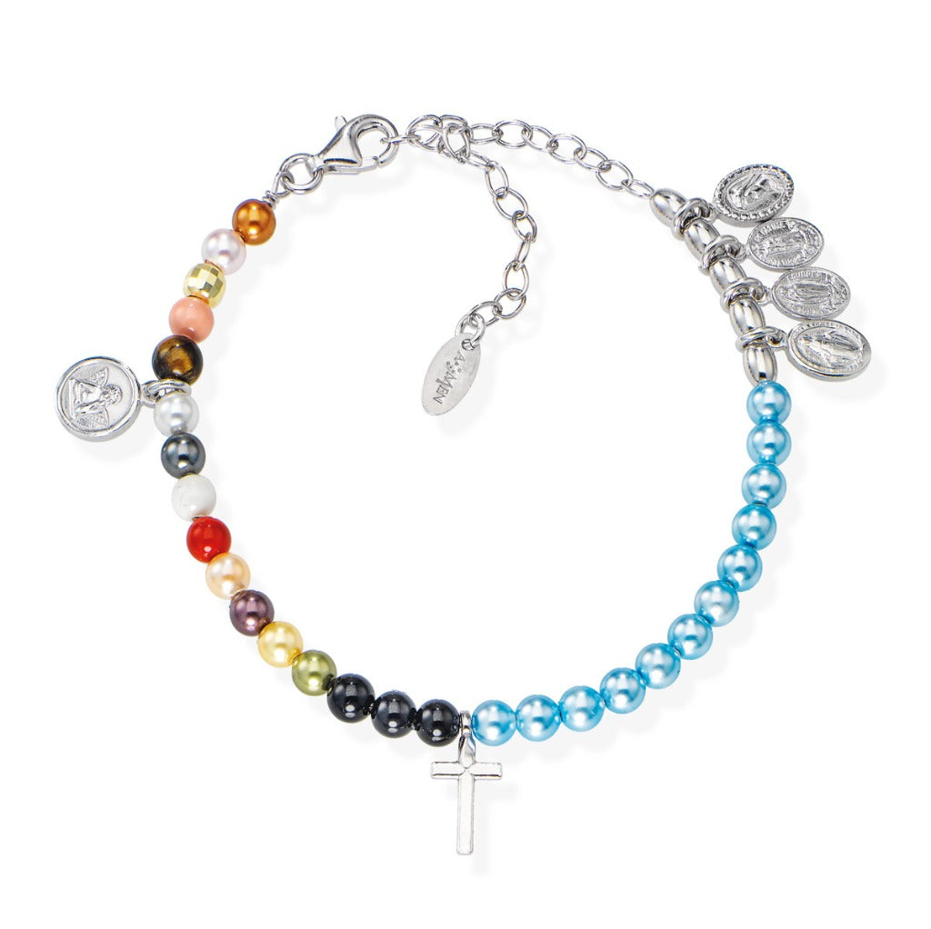 Amen Bracciale Unisex Vita di Maria in Argento 925