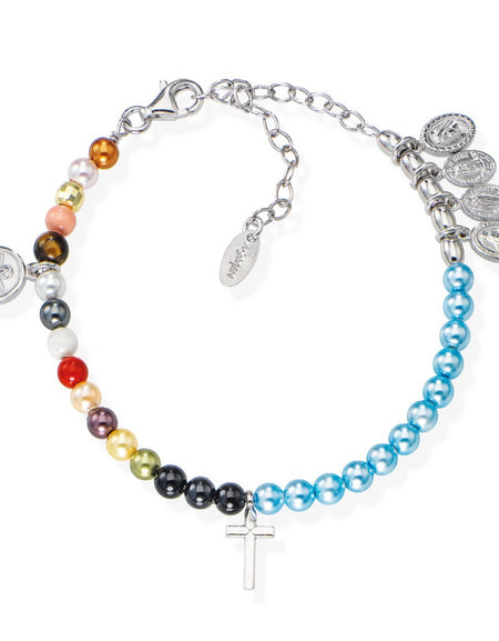 Amen Bracciale Unisex Vita di Maria in Argento 925
