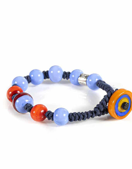 Bracciale Unisex BABY05 GERBA JEWELS perle in vetro di murano e Argento 925