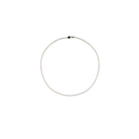 Girocollo Donna SALVINI Java in Oro Bianco e Perle 4-4.5mm