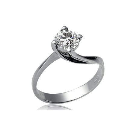 LUCE DI DONNAORO Anello Solitario Valentino 0.04ct in Oro 18kt