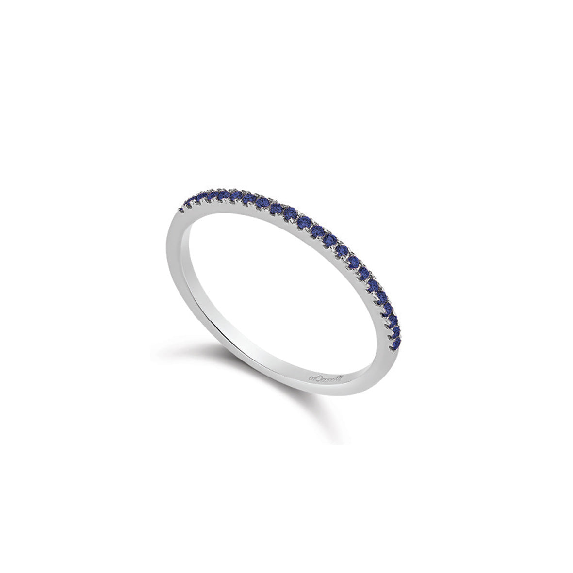 LUCE DI DONNAORO Anello Veretta Zaffiri 0.09ct in Oro18kt